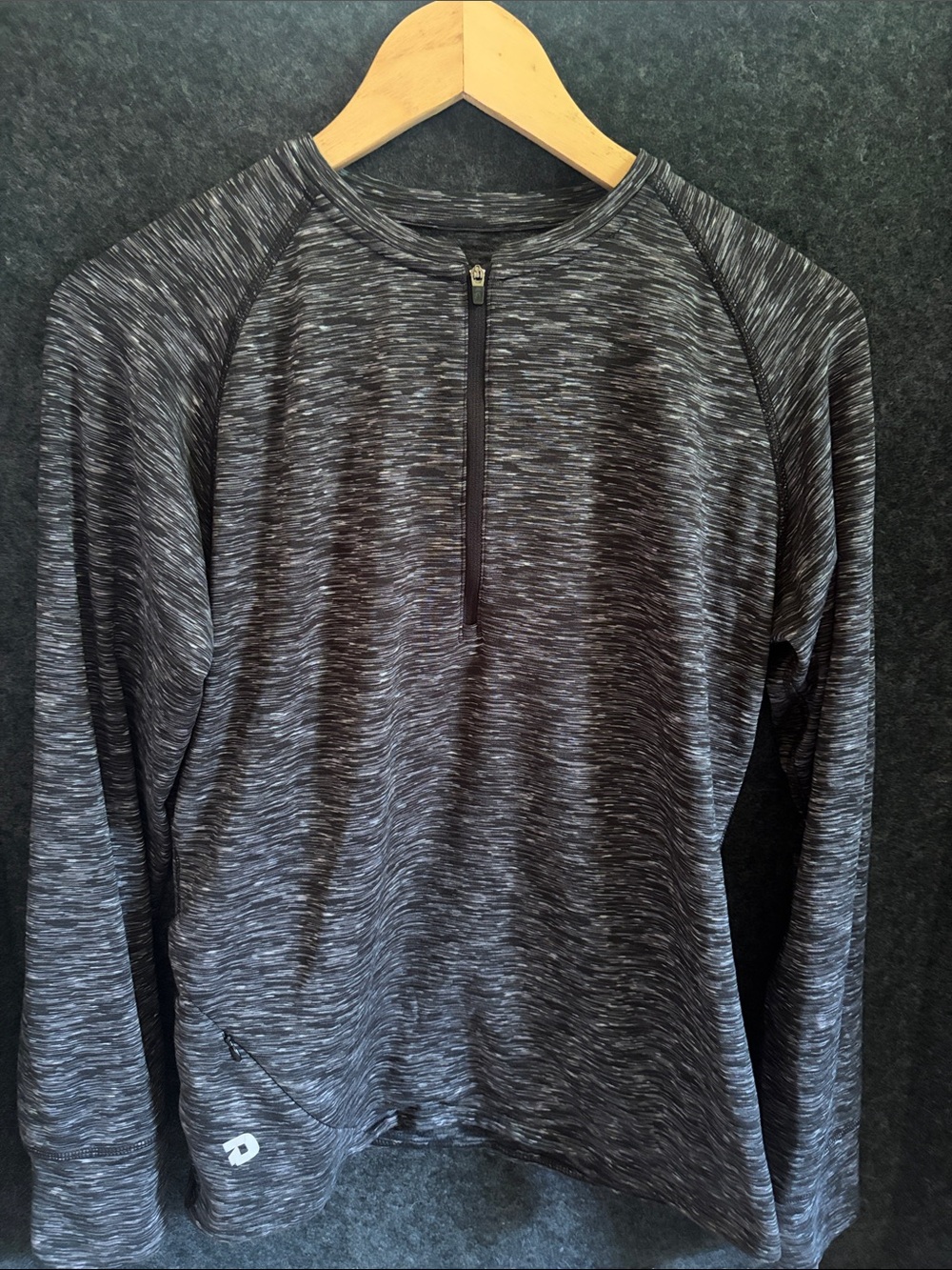 Demarini Women’s Heathered Black Half-Zip Active Pullover